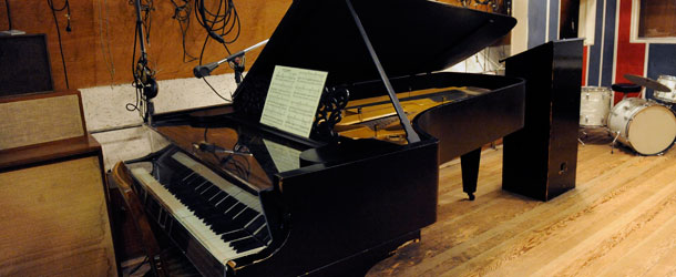 In this Oct. 31, 2011 photo, an 1877 Steinway grand piano used by Motown artists is seen in a Motown recording studio in Detroit. Ex-Beatle Paul McCartney, who orchestrated the refurbishment of an 1877 Steinway used by Motown artists, and Berry Gordy, the architect of the Motown music label will play that piano next month. /AP Photo/Detroit News, David Coates