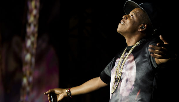 Jay-Z performs at the "Made In America" music festival on Saturday, Sept. 1, 2012, in Philadelphia, PA. /Photo by Charles Sykes/Invision/AP