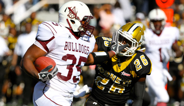 AAMU running back Kaderius Lacey. / Courtesy of AAMU Sports Info.