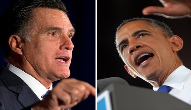 Mitt Romney and President Obama