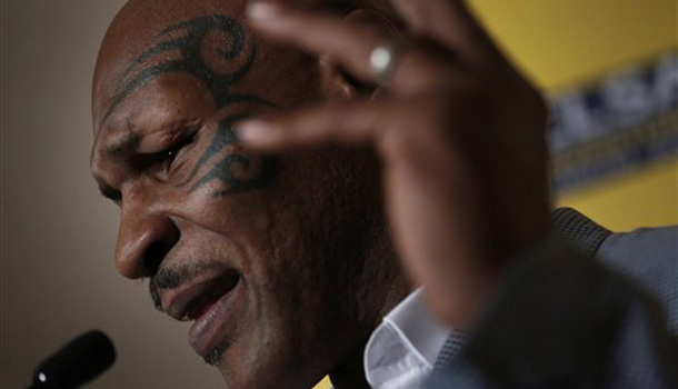 Former heavyweight boxing champion Mike Tyson has received an Australian visa after New Zealand canceled his visa to enter that country. /AP Photo/Vincent Yu