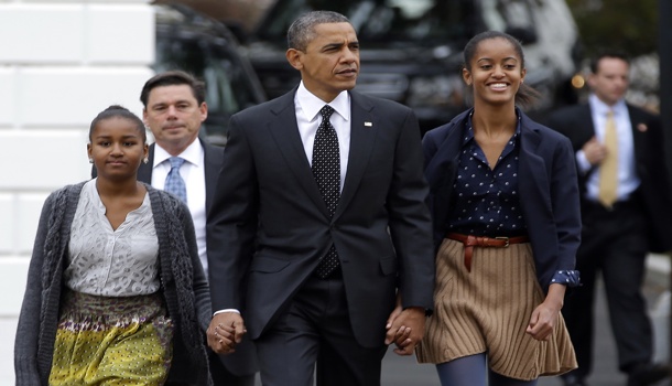 Barack Obama, Sasha Obama, Malia Obama