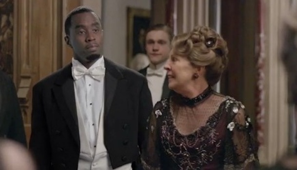 Diddy teamed up with Funny or Die for a hilarious spoof in which he shows up in a couple of different scenes as Lord Wilcott (new owner of "Downtown Abbey").