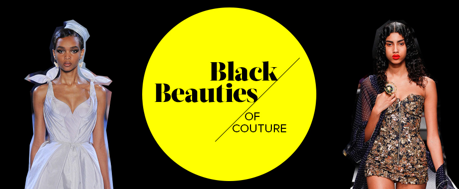 Black Beauties of Couture